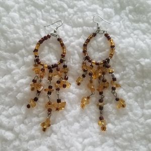 Boho beaded earrings